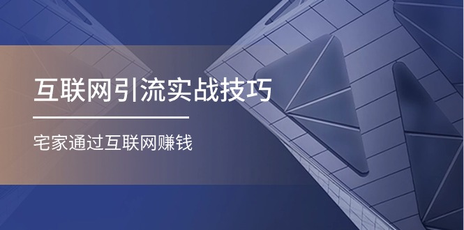 互联网引流实操技巧(适合微商，吸引宝妈)，宅家通过互联网赚钱（17节）_网络创业-网赚项目-副业赚钱-信息差项目-互联网创业-资源整合-创业资讯-最新网赚课程金铲子项目