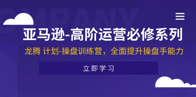 亚马逊高阶运营必修系列，龙腾计划-操盘训练营，全面提升操盘手能力_网络创业-网赚项目-副业赚钱-信息差项目-互联网创业-资源整合-创业资讯-最新网赚课程金铲子项目