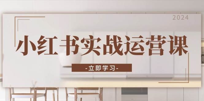小红书实战运营课：从开通店铺到直播话术，打造爆款笔记与高效直播_网络创业-网赚项目-副业赚钱-信息差项目-互联网创业-资源整合-创业资讯-最新网赚课程金铲子项目