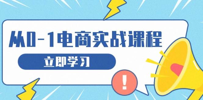 从零做电商实战课程，教你如何获取访客、选品布局，搭建基础运营团队_网络创业-网赚项目-副业赚钱-信息差项目-互联网创业-资源整合-创业资讯-最新网赚课程金铲子项目