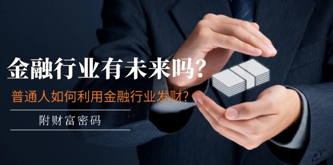 （11499期）某付费文章：金融行业有未来吗？普通人如何利用金融行业发财?(附财富密码)_网络创业-网赚项目-副业赚钱-信息差项目-互联网创业-资源整合-创业资讯-最新网赚课程金铲子项目
