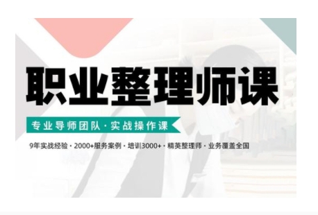 职业整理师培训(新版)，实战操作课_网络创业-网赚项目-副业赚钱-信息差项目-互联网创业-资源整合-创业资讯-最新网赚课程金铲子项目