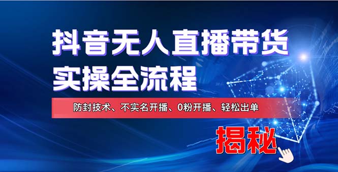 （13001期）在线赚钱新途径：如何用抖音无人直播实现财务自由，全套实操流程，含…_网络创业-网赚项目-副业赚钱-信息差项目-互联网创业-资源整合-创业资讯-最新网赚课程金铲子项目