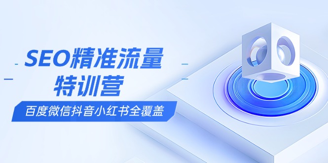 （13851期）SEO精准流量特训营，百度微信抖音小红书全覆盖，带你搞懂搜索优化核心技巧_网络创业-网赚项目-副业赚钱-信息差项目-互联网创业-资源整合-创业资讯-最新网赚课程金铲子项目