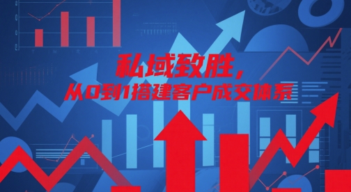 私域致胜，从0到1搭建客户成交体系_网络创业-网赚项目-副业赚钱-信息差项目-互联网创业-资源整合-创业资讯-最新网赚课程金铲子项目