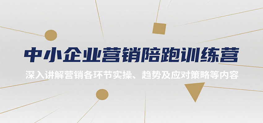 中小企业营销陪跑训练营，深入讲解营销各环节实操、趋势及应对策略等内容_免费分享网络创业,副业,信息差项目的老牌资源整合平台！金铲子项目