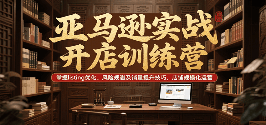亚马逊实战开店训练营，掌握listing优化、风险规避及销量提升技巧，店铺规模化运营_免费分享网络创业,副业,信息差项目的老牌资源整合平台！金铲子项目