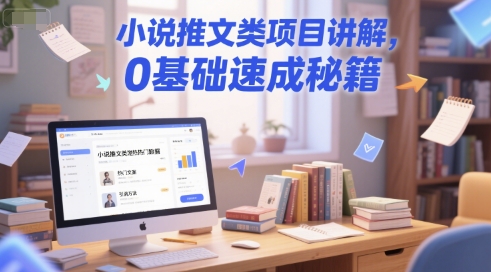 小说推文类项目讲解，0基础速成秘籍_免费分享网络创业,副业,信息差项目的老牌资源整合平台！金铲子项目