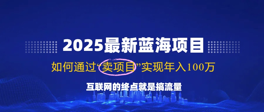 （14305期）2025最新蓝海项目，零门槛复制，10万，新手也能操作_免费分享网络创业,副业,信息差项目的老牌资源整合平台！金铲子项目