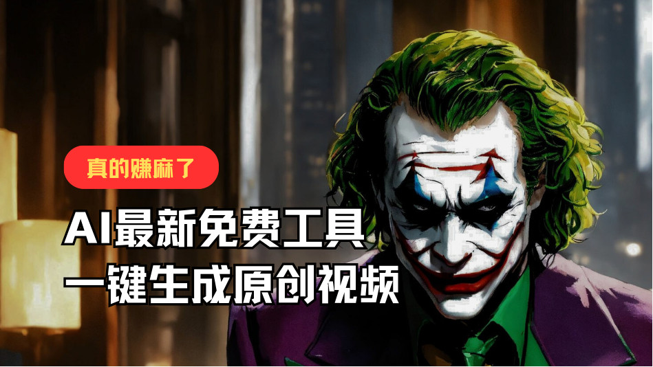最新免费AI工具，一键生成原创视频，佛系搬运，0_免费分享网络创业,副业,信息差项目的老牌资源整合平台！金铲子项目