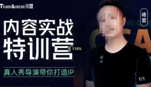 褚盟·内容实战特训营，真人秀导演带你打造探店IP_免费分享网络创业,副业,信息差项目的老牌资源整合平台！金铲子项目