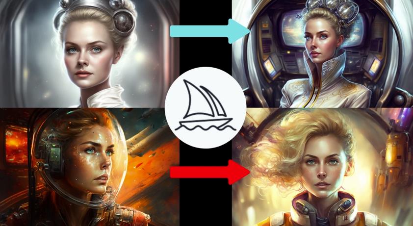 MidjourneyV4实现连续性的人物创作：漫画，故事，动画操作教程参数设置_免费分享网络创业,副业,信息差项目的老牌资源整合平台！金铲子项目