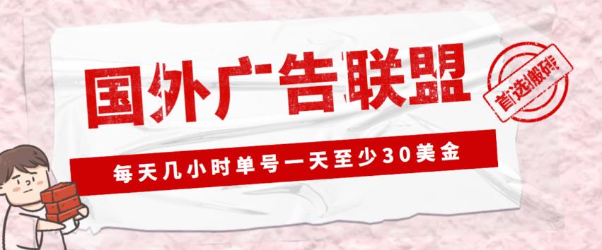 外面收费1980的最新国外LEAD广告联盟搬砖项目，单号一天至少30美金【详细玩法教程】_免费分享网络创业,副业,信息差项目的老牌资源整合平台！金铲子项目