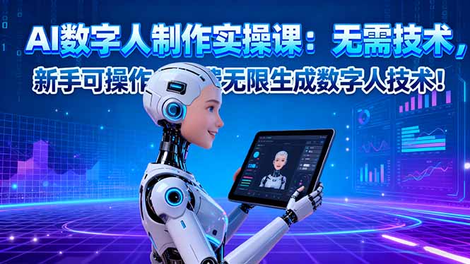（16376期）AI数字人制作实操课：无需技术，新手可操作，免费无限生成数字人技术_免费分享网络创业,副业,信息差项目的老牌资源整合平台！金铲子项目