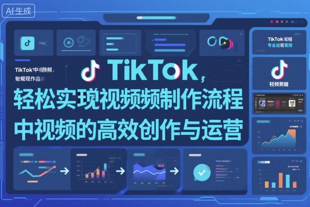TikTok中视频制做流程，实现Tk中视频的高效创作与运营_免费分享网络创业,副业,信息差项目的老牌资源整合平台！金铲子项目