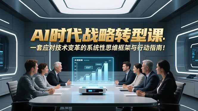 （16990期）AI时代战略转型课：一套应对技术变革的系统性思维框架与行动指南！_免费分享网络创业,副业,信息差项目的老牌资源整合平台！金铲子项目