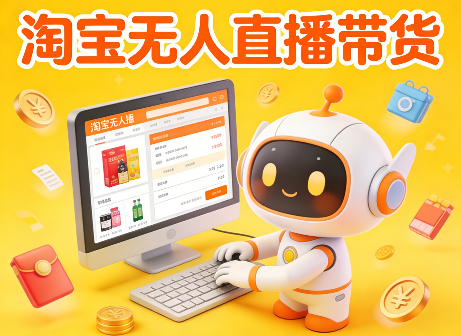 淘宝无人直播带货，24小时自动卖货，月佣金，不违规不封号，不用露脸_免费分享网络创业,副业,信息差项目的老牌资源整合平台！金铲子项目