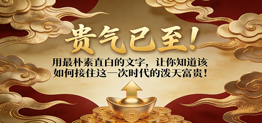 付费文章：贵气已至用最朴素直白的文字，让你知道该如何接住这一次时代的泼天富贵_免费分享网络创业,副业,信息差项目的老牌资源整合平台！金铲子项目