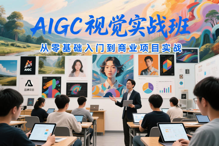 AIGC视觉实战班，从零基础入门到商业项目实战_免费分享网络创业,副业,信息差项目的老牌资源整合平台！金铲子项目