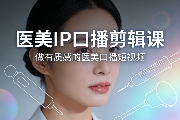 医美IP口播剪辑课，做有质感的医美口播短视频_免费分享网络创业,副业,信息差项目的老牌资源整合平台！金铲子项目