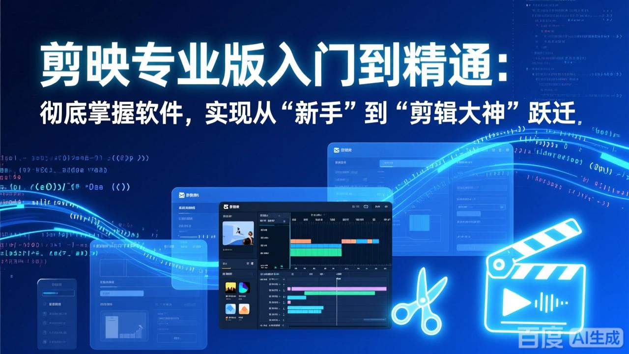 （17321期）剪映专业版入门到精通：彻底掌握软件，实现从“新手”到“剪辑大神”跃迁_免费分享网络创业,副业,信息差项目的老牌资源整合平台！金铲子项目