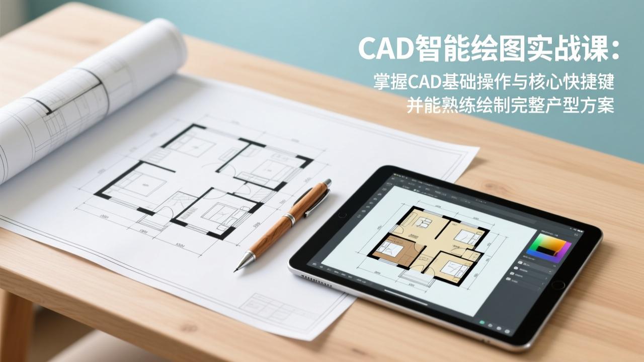（17348期）CAD智能绘图实战课：掌握CAD基础操作与核心快捷键，并能熟练绘制完整户型方案_免费分享网络创业,副业,信息差项目的老牌资源整合平台！金铲子项目