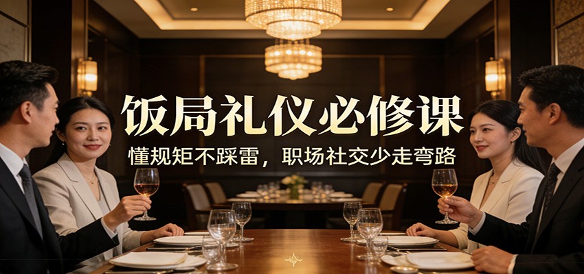 公众号收费文章：《饭局礼仪必修课：懂规矩不踩雷，职场社交少走弯路》_免费分享网络创业,副业,信息差项目的老牌资源整合平台！金铲子项目