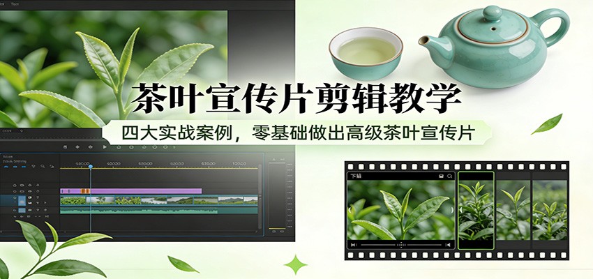 茶叶宣传片剪辑教学：四大实战案例，零基础做出高级茶叶宣传片_免费分享网络创业,副业,信息差项目的老牌资源整合平台！金铲子项目