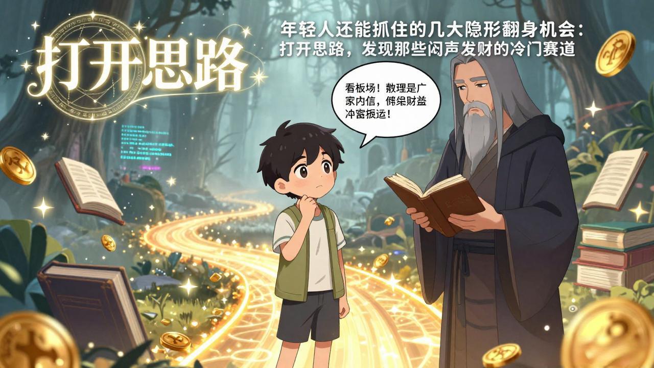 （17471期）付费文1+2：年轻人还能抓住的几大隐形翻身机会：打开思路，发现那些闷声发财的冷门赛道_免费分享网络创业,副业,信息差项目的老牌资源整合平台！金铲子项目