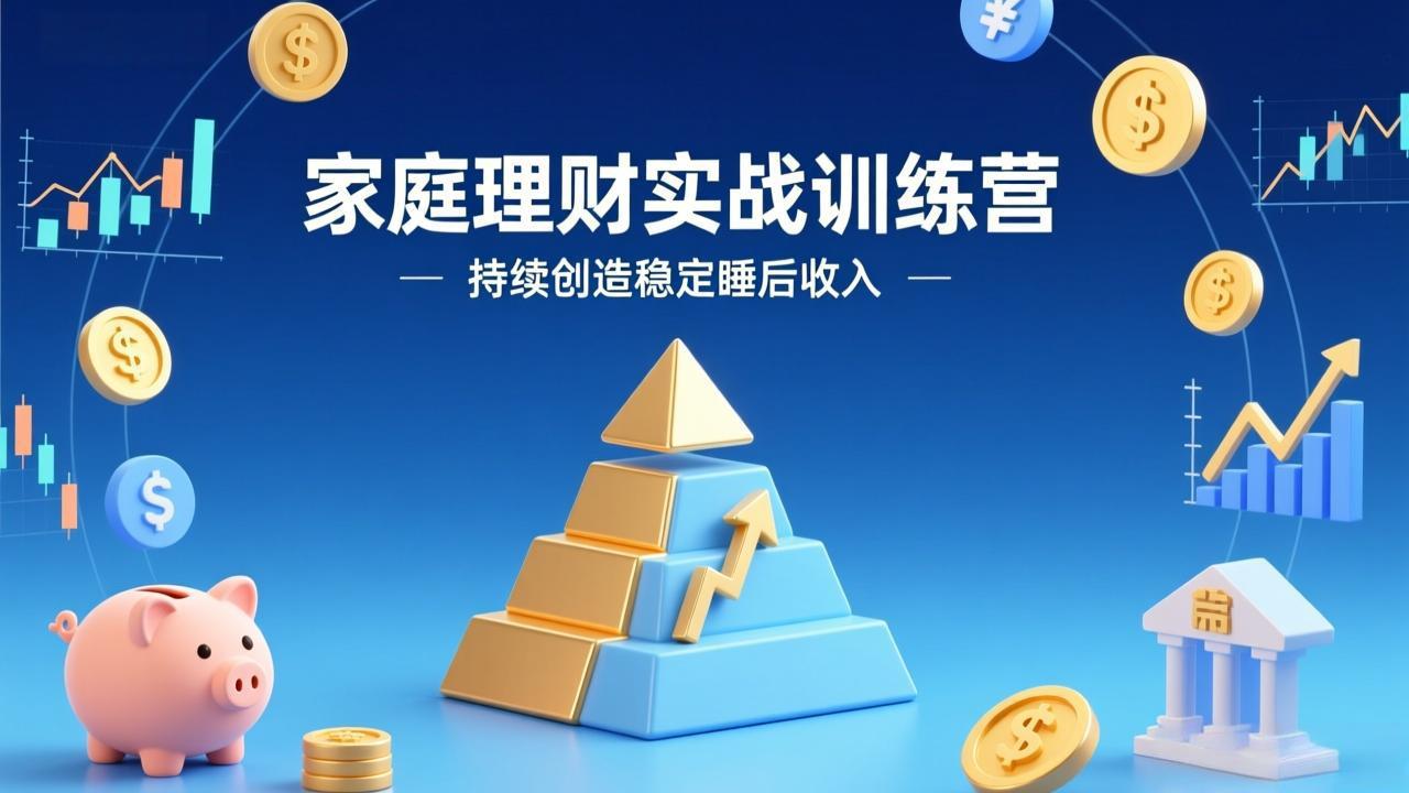 （17486期）家庭理财实战训练营：从0到1建体系，三阶进阶层层递进，助你持续创造稳定睡后收入_免费分享网络创业,副业,信息差项目的老牌资源整合平台！金铲子项目