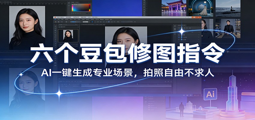 六个豆包修图指令：AI一键生成专业场景，拍照自由不求人_免费分享网络创业,副业,信息差项目的老牌资源整合平台！金铲子项目