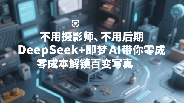 不用摄影师、不用后期，DeepSeek即梦AI带你解锁百变写真_免费分享网络创业,副业,信息差项目的老牌资源整合平台！金铲子项目