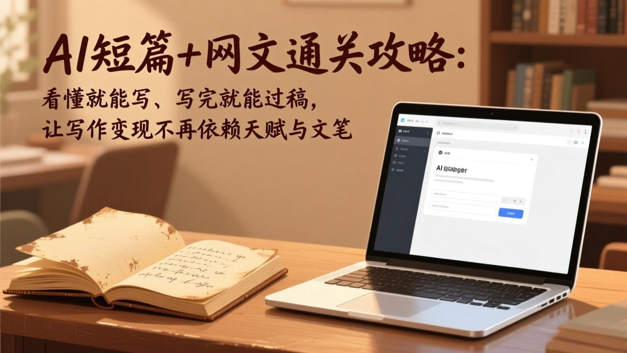 （17515期）AI短篇网文通关攻略：看懂就能写、写完就能过稿，让写作不再依赖天赋与文笔_免费分享网络创业,副业,信息差项目的老牌资源整合平台！金铲子项目