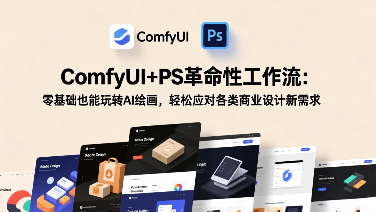 （17512期）ComfyUIPS革命性工作流：零基础也能玩转AI绘画，应对各类商业设计新需求_免费分享网络创业,副业,信息差项目的老牌资源整合平台！金铲子项目