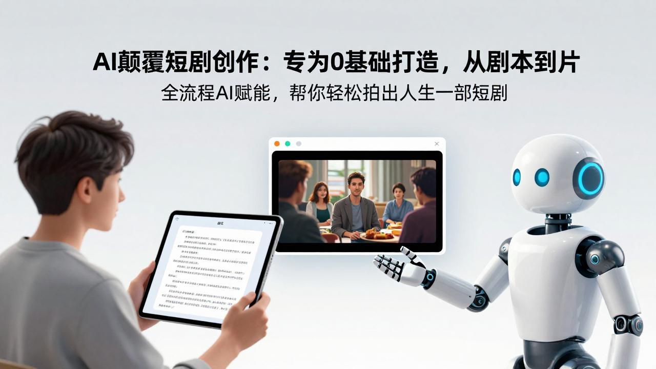 （17564期）AI颠覆短剧创作：专为0基础打造，从剧本到成片全流程AI赋能，帮你轻松拍出人生第一部短剧_免费分享网络创业,副业,信息差项目的老牌资源整合平台！金铲子项目