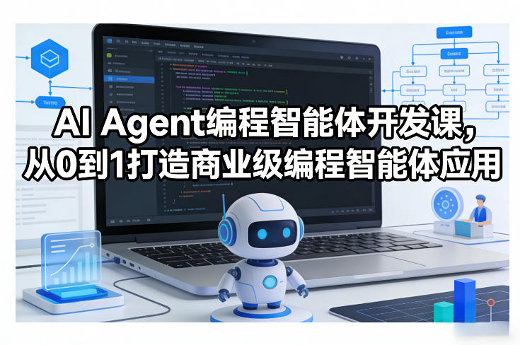 AI Agent编程智能体开发课，从0到1打造商业级编程智能体应用_免费分享网络创业,副业,信息差项目的老牌资源整合平台！金铲子项目