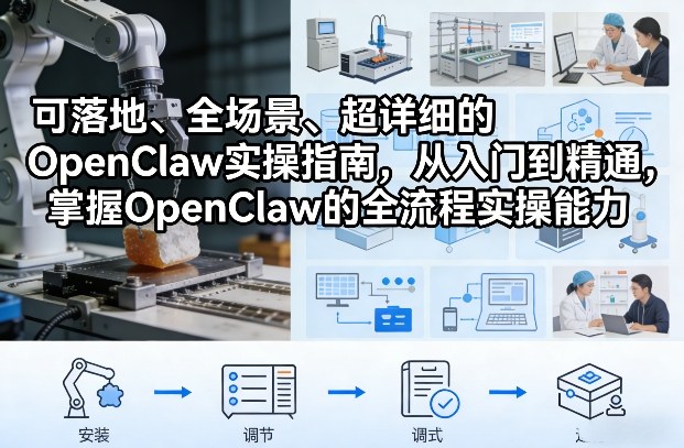 可落地、全场景、超详细的OpenClaw实操指南，从入门到精通，掌握OpenClaw的全流程实操能力_免费分享网络创业,副业,信息差项目的老牌资源整合平台！金铲子项目