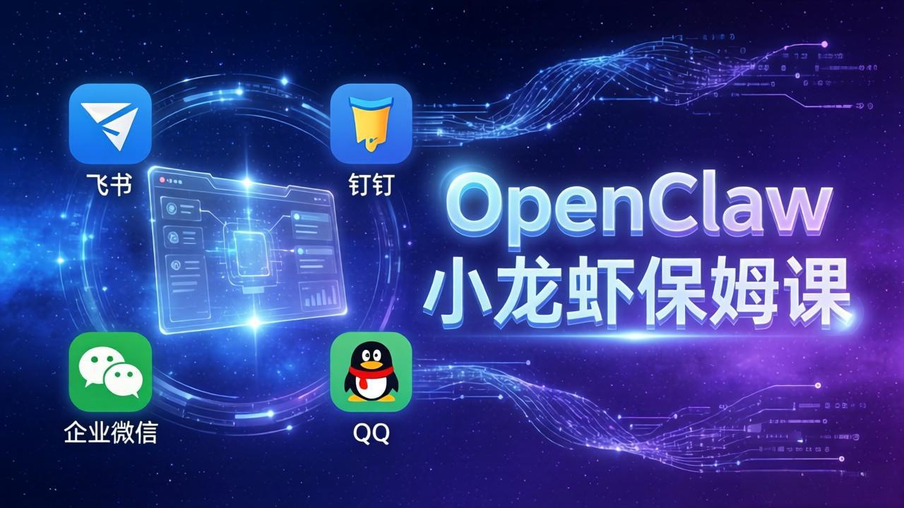 （17614期）OpenClaw小龙虾保姆课： Windows/macOS/Linux/Docker全系统安装，飞书+钉钉+企业微信+QQ 全接入_免费分享网络创业,副业,信息差项目的老牌资源整合平台！金铲子项目