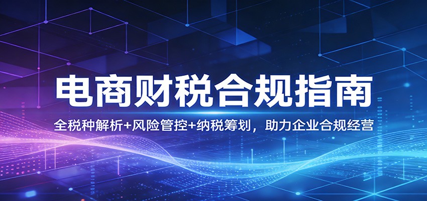 电商财税合规指南：全税种解析+风险管控+纳税筹划，助力企业合规经营_免费分享网络创业,副业,信息差项目的老牌资源整合平台！金铲子项目