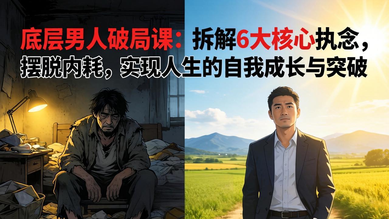 （17747期）付费文章：底层男人破局课：拆解 6 大核心执念，摆脱内耗，实现人生的自我成长与突破_免费分享网络创业,副业,信息差项目的老牌资源整合平台！金铲子项目