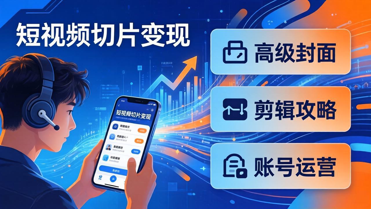 （17758期）短视频切片变现速成班2.0：高级封面+剪辑攻略+账号运营，0基础小白快速入局副业_免费分享网络创业,副业,信息差项目的老牌资源整合平台！金铲子项目