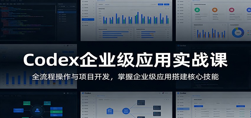 Codex企业级应用实战课：全流程操作与项目开发，掌握企业级应用搭建核心技能_免费分享网络创业,副业,信息差项目的老牌资源整合平台！金铲子项目