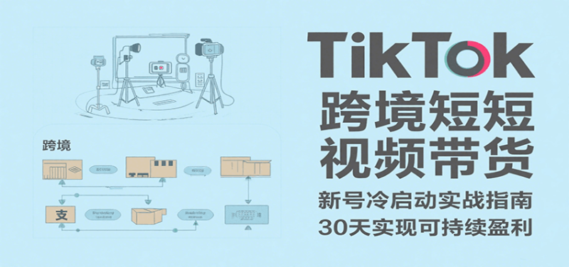 TikTok跨境短视频带货,30天攻克新号冷启动、0-1实现跨境可持续盈利_免费分享网络创业,副业,信息差项目的老牌资源整合平台!金铲子项目