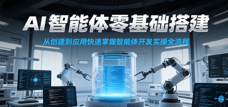 AI智能体零基础搭建实操课,从创建到应用快速掌握智能体开发全流程_免费分享网络创业,副业,信息差项目的老牌资源整合平台!金铲子项目