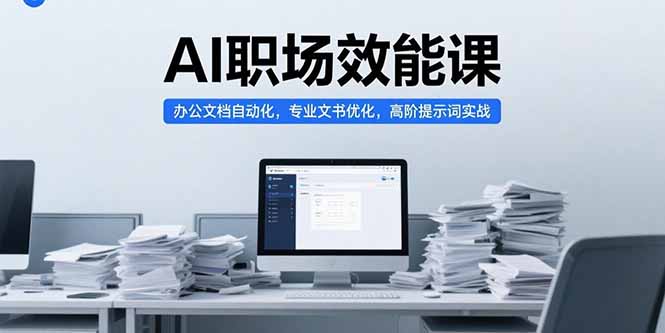 (15371期)AI职场效能课,办公文档自动化,专业文书优化,高阶提示词实战_免费分享网络创业,副业,信息差项目的老牌资源整合平台!金铲子项目