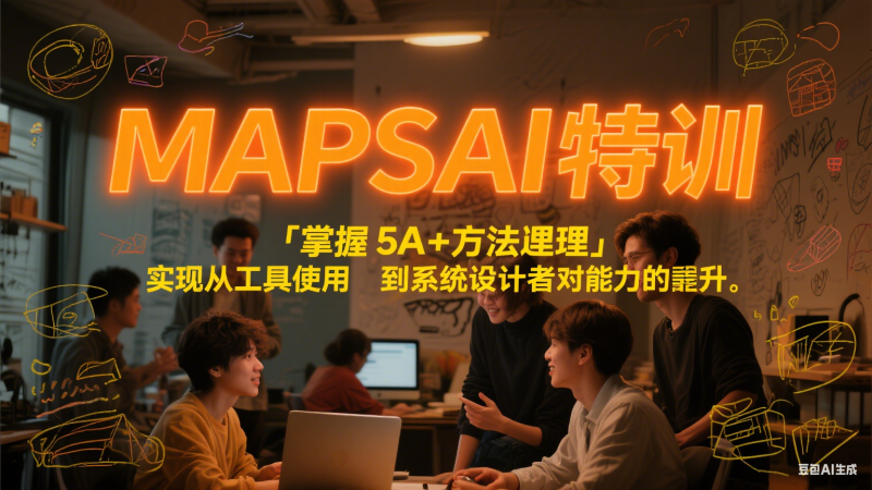 MAPSAI特训，掌握5A方法论，实现从工具使用者到系统设计者的能力跃升_免费分享网络创业,副业,信息差项目的老牌资源整合平台！金铲子项目