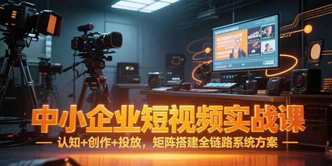 (15249期)中小企业短视频实战课,认知创作投放,矩阵搭建全链路系统方案_免费分享网络创业,副业,信息差项目的老牌资源整合平台!金铲子项目