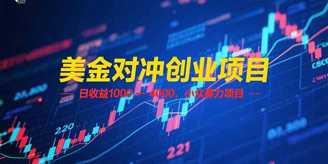 (15187期)美金对冲创业项目,日1000–4000,小众暴力项目_免费分享网络创业,副业,信息差项目的老牌资源整合平台!金铲子项目