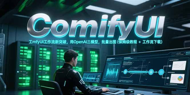 （15191期）ComfyUI工作流新突破，用OpenAI三模型，批量出图(保姆级教程工作流下载)_免费分享网络创业,副业,信息差项目的老牌资源整合平台！金铲子项目