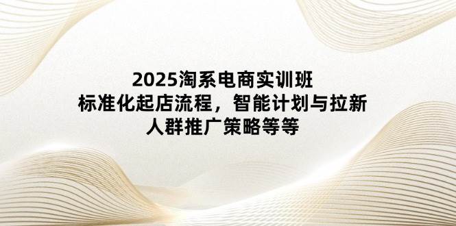 2025淘系电商实训班：标准化起店流程，智能计划与拉新，人群推广策略等等_免费分享网络创业,副业,信息差项目的老牌资源整合平台！金铲子项目